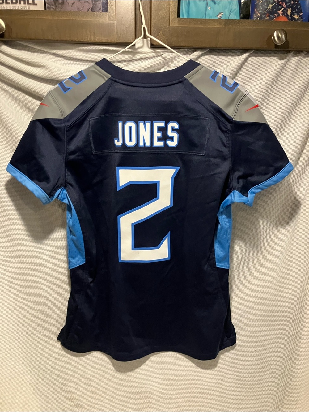 Nike Navy Blue Tennessee Titans #2 Youth Football Jersey - Picture 7 of 9